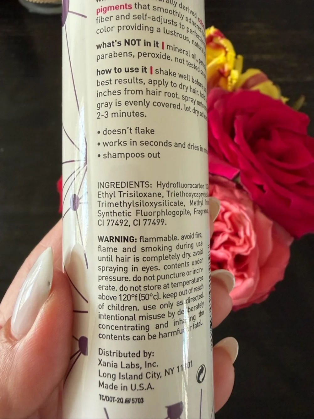 Medium Brown Root Concealer Spray - Temporary Color Touch-Up